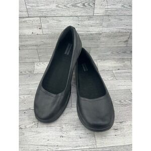Skechers Go Walk‎ Flat Shoes Black Air Cooled Goga Mat Comfort Womens Size 11